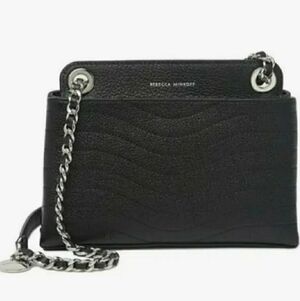 NWT. Rebecca Minkoff MAB WAVE Crossbody Bag Black